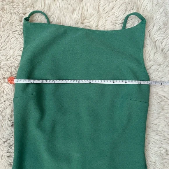 Abercrombie & Fitch Sz XS Emerald Backless Mini Dress with square neckline - Picture 7 of 10